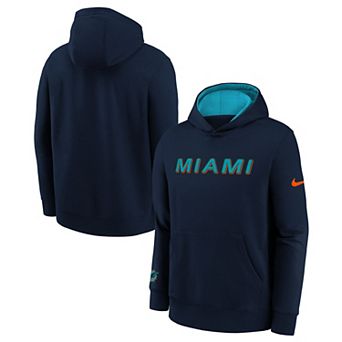Youth Nike Pitch Blue Miami Dolphins 2025 Rivalries Collection Club Hoodie