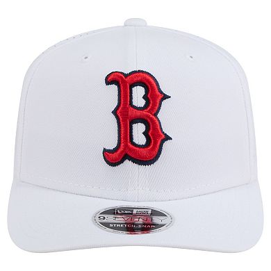 Men's New Era White Boston Red Sox COOLERA 9SEVENTY Adjustable Hat