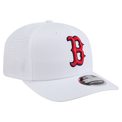 Men's New Era White Boston Red Sox COOLERA 9SEVENTY Adjustable Hat