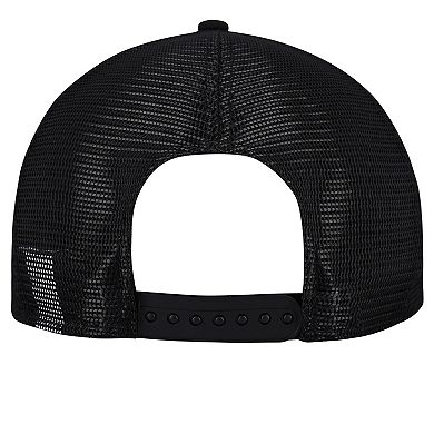 Men's New Era Gray/Black Cincinnati Bengals Cork Split Panel 9FIFTY Trucker Snapback Hat