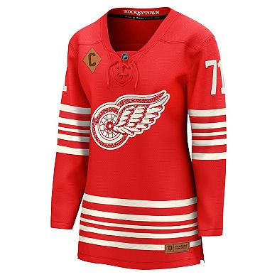 Women's Fanatics Dylan Larkin Red Detroit Red Wings Centennial Breakaway Player Jersey