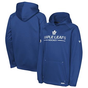 Youth Fanatics Blue Toronto Maple Leafs Authentic Pro Rink Raglan Hoodie