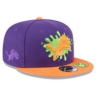 Youth New Era Purple/Orange Detroit Lions Nickelodeon Slime 9FIFTY Snapback Hat