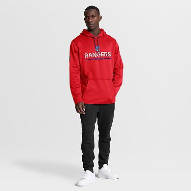 Men's Fanatics Red New York Rangers Authentic Pro Rink Hoodie