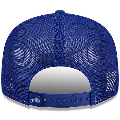 Men's New Era White/Royal Buffalo Bills 2025 Rivalries Collection Team Split Panel 9FIFTY Snapback Hat