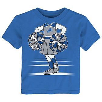 Girls Toddler Outerstuff Blue Detroit Lions Game Fit T-Shirt