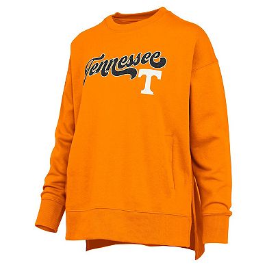 Women's Pressbox Tennessee Orange Tennessee Volunteers Bonanza Chenille Harper Script Sweatshirt