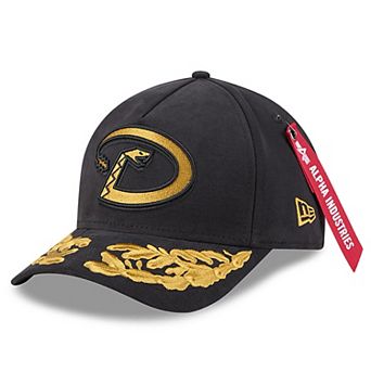 Men's New Era x Alpha Industries Black Arizona Diamondbacks A-Frame 9FORTY Adjustable Hat