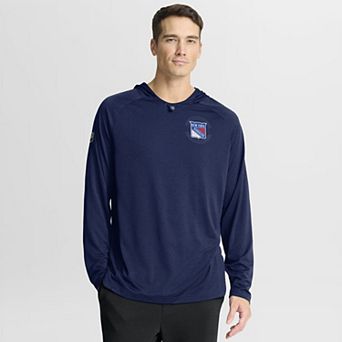 Men's Fanatics Navy New York Rangers Authentic Pro Rink Raglan Hoodie