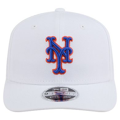 Men's New Era White New York Mets COOLERA 9SEVENTY Adjustable Hat