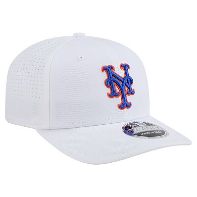 Men's New Era White New York Mets COOLERA 9SEVENTY Adjustable Hat