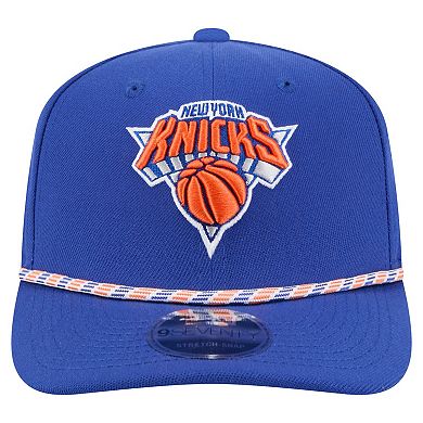 Men's New Era Blue New York Knicks Rope 9SEVENTY Adjustable Hat
