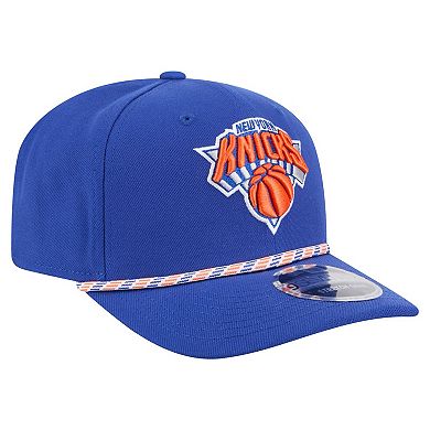 Men's New Era Blue New York Knicks Rope 9SEVENTY Adjustable Hat