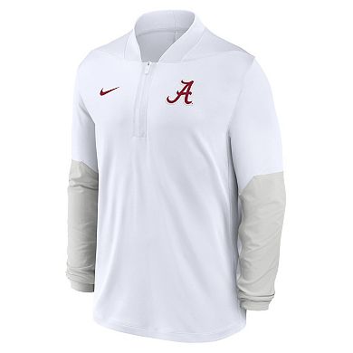 Men's Nike White Alabama Crimson Tide One Goal Performance Half-Zip Pullover