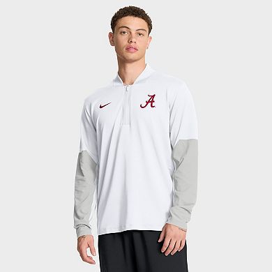 Men's Nike White Alabama Crimson Tide One Goal Performance Half-Zip Pullover
