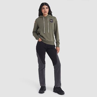 Women's Nike Olive Baltimore Ravens 2025 Salute to Service Sideline Standard Issue Dri-FIT Hoodie