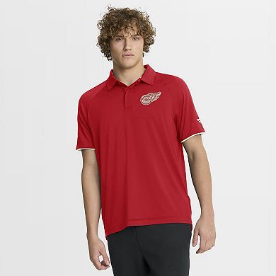 Men's Fanatics Red Detroit Red Wings Authentic Pro Centennial Rink Raglan Polo
