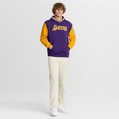 Men's Fanatics Purple/Gold Los Angeles Lakers Half Court Shot Clock Fastbreak Hoodie