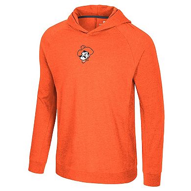 Men's Colosseum Orange Oklahoma State Cowboys Back in Business Long Sleeve Raglan Hooded T-Shirt