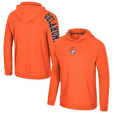 Men's Colosseum Orange Oklahoma State Cowboys Back in Business Long Sleeve Raglan Hooded T-Shirt