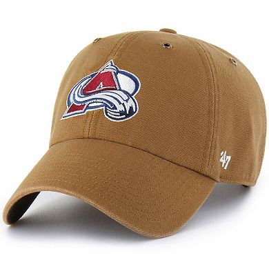 Men's Carhartt x '47 Brown Colorado Avalanche Clean Up Adjustable Hat