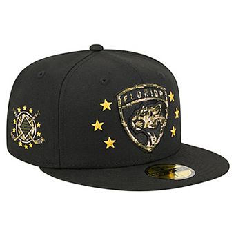 Men's New Era Black Florida Panthers Military Appreciation Digital Camo Stars 59FIFTY Fitted Hat