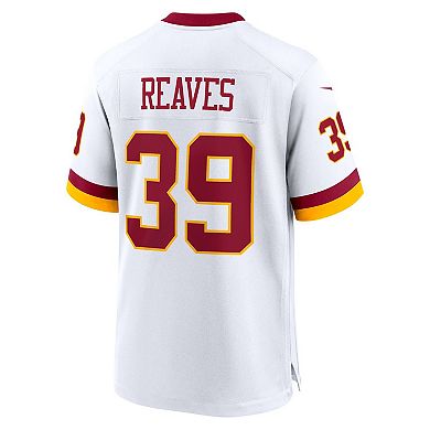 Men's Nike Jeremy Reaves White Washington Commanders Game Super Bowl Era Jersey