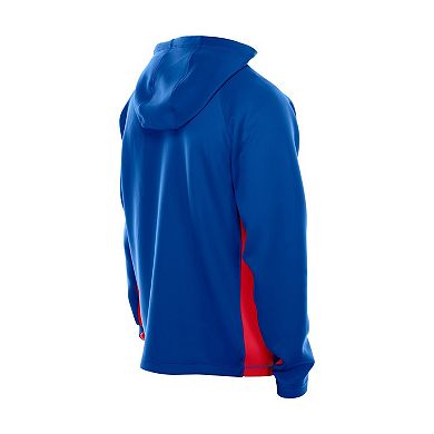 Men's New Era Royal Buffalo Bills Combine Authentic Raglan Scuba Full-Zip Hoodie