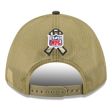 Youth New Era Green/Dark Green New York Jets 2025 Salute to Service 9FORTY A-Frame Adjustable Hat