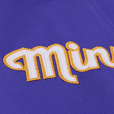 Women's Mitchell & Ness Purple Minnesota Vikings Full-Snap Satin Jacket