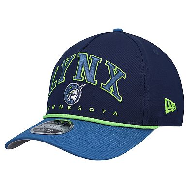 Men's New Era Navy Minnesota Lynx Bold Arch 9FORTY A-Frame M-Crown Adjustable Hat