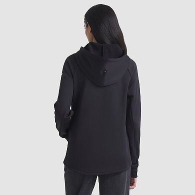 Women's Fanatics Black Los Angeles Kings Authentic Pro Rink Raglan Full-Zip Hoodie