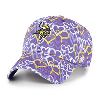 Girls Preschool '47 Purple Minnesota Vikings Mural Clean Up Adjustable Hat