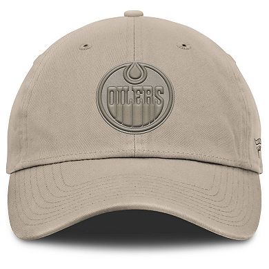 Men's Fanatics Tan Edmonton Oilers Authentic Pro Road Adjustable Hat
