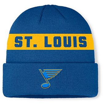 Men's Fanatics Blue St. Louis Blues Authentic Pro Rink Cuffed Knit Hat