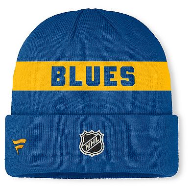 Men's Fanatics Blue St. Louis Blues Authentic Pro Rink Cuffed Knit Hat
