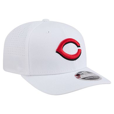 Men's New Era White Cincinnati Reds COOLERA 9SEVENTY Adjustable Hat