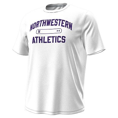 Men's Under Armour White Northwestern Wildcats Sideline Knockout T-Shirt