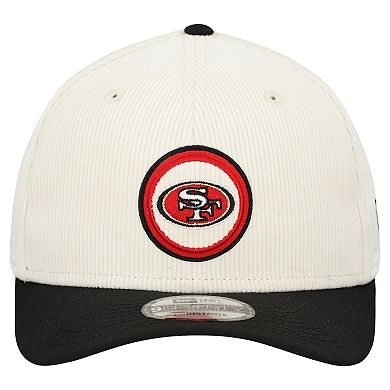 Men's New Era Stone San Francisco 49ers Loyal Corduroy 9SEVENTY Adjustable Hat
