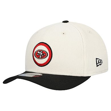 Men's New Era Stone San Francisco 49ers Loyal Corduroy 9SEVENTY Adjustable Hat