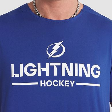 Men's Fanatics Blue Tampa Bay Lightning Authentic Pro Rink Tech T-Shirt