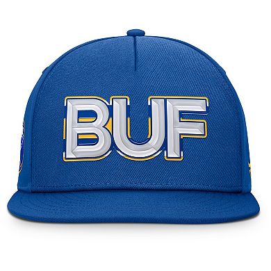 Men's Fanatics Royal Buffalo Sabres Authentic Pro Rink Team Code Snapback Hat