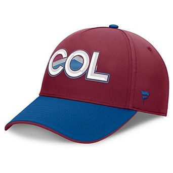 Men's Fanatics Burgundy/Blue Colorado Avalanche Authentic Pro Rink Team Code Flex Hat