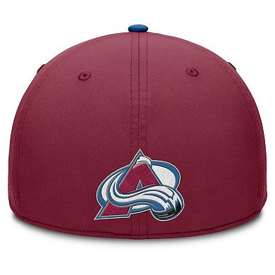 Men's Fanatics Burgundy/Blue Colorado Avalanche Authentic Pro Rink Team Code Flex Hat