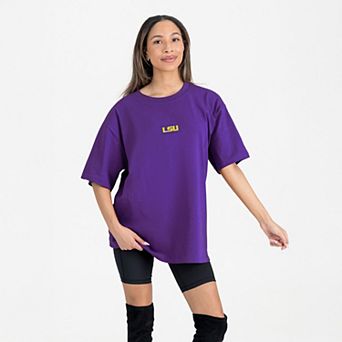 Women's Gameday Couture Purple LSU Tigers Oversized Back at Ya T-Shirt