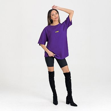 Women's Gameday Couture Purple LSU Tigers Oversized Back at Ya T-Shirt