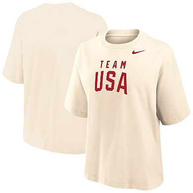 Women's Nike Cream Team USA Boxy T-Shirt