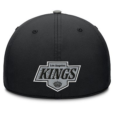 Men's Fanatics Black/Gray Los Angeles Kings Authentic Pro Rink Team Code Flex Hat