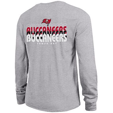Women's Champion Heather Gray Tampa Bay Buccaneers Core Long-Sleeve T-Shirt