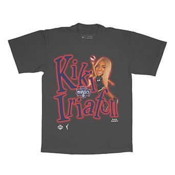 Unisex Playa Society Kiki Iriafen Charcoal Washington Mystics Sketch T-Shirt
